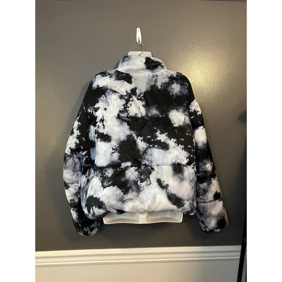 Ashley Puffer Jacket Womens XL Tie Dye Full Zip Winter Coat Outerwear - Picture 3 of 5